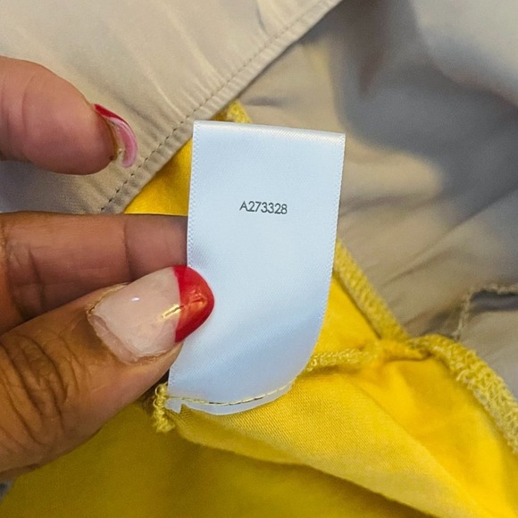 LOGO Lori Goldstein Mustard Yellow Lace Embroidered Sheer Layered Tunic XL - Picture 10 of 10